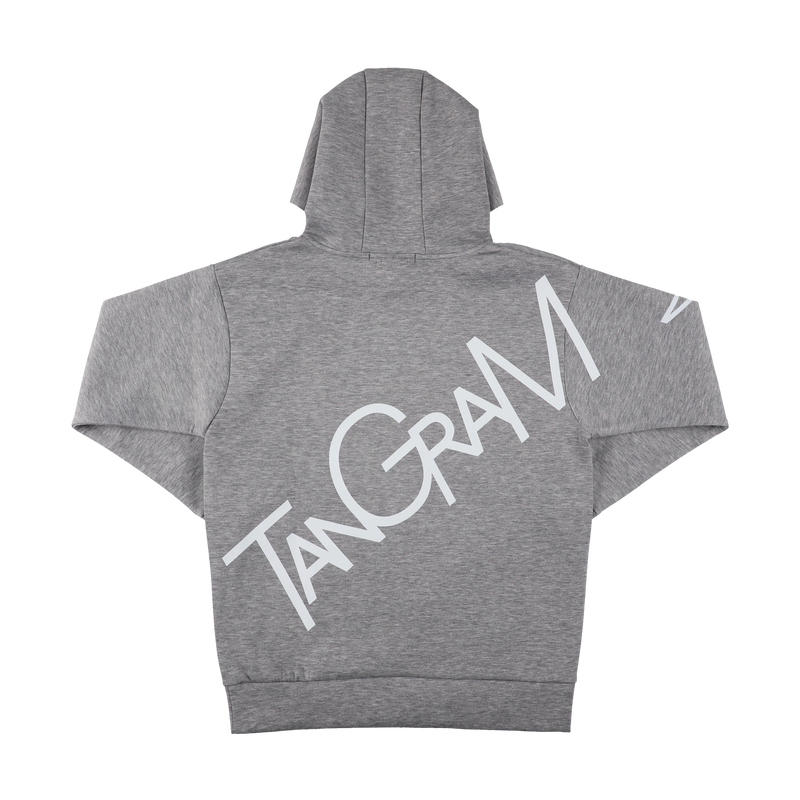 DOUBLE KNIT BIG TSL LOGO HOODIE GRAY TGA-MF44