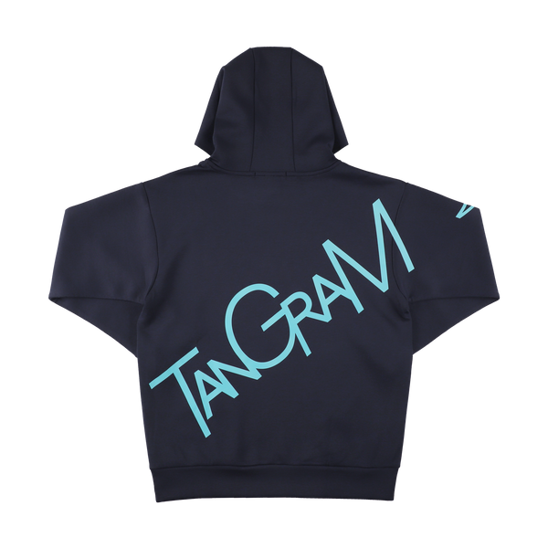 DOUBLE KNIT BIG TSL LOGO HOODIE NAVY TGA-MF44