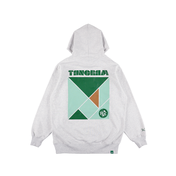 PGC × TANGRAM HEAVY WEIGHT HOODIE ASH GRAY TGA-MF45
