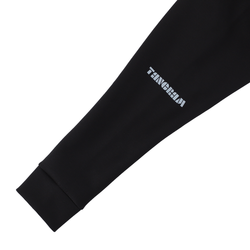 DOUBLE KNIT VERTICAL TURF LOGO HOODIE BLACK TGA-MF46