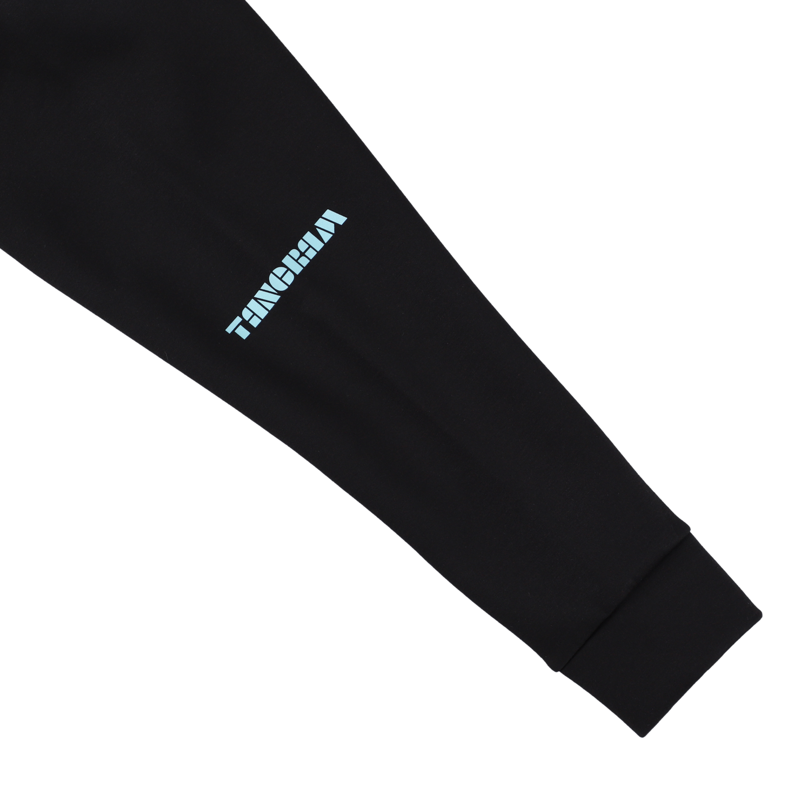 DOUBLE KNIT VERTICAL TURF LOGO HOODIE BLACK TGA-MF46 – TANGRAM