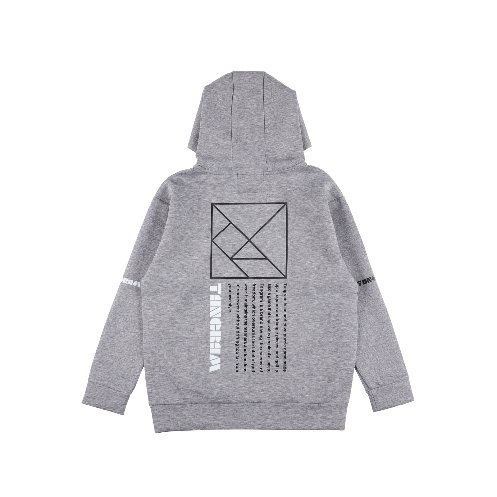 DOUBLE KNIT VERTICAL TURF LOGO HOODIE GRAY TGA-MF46 – TANGRAM