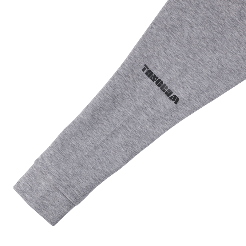 DOUBLE KNIT VERTICAL TURF LOGO HOODIE GRAY TGA-MF46