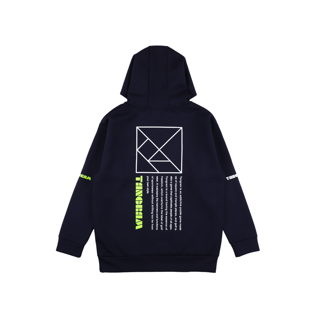DOUBLE KNIT VERTICAL TURF LOGO HOODIE NAVY TGA-MF46 – TANGRAM