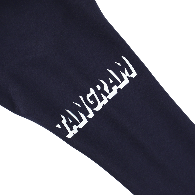 3D LOGO DOUBLE KNIT FULL ZIP HOODIE NAVY TGA-MF51