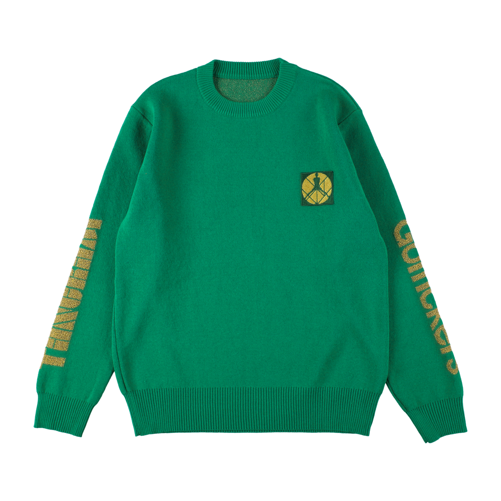 TANGRAM × GOLFICKERS コラボ ニット セーター グリーン L TANGRAM × GOLFICKERS コラボ ニット セーター グリーン L