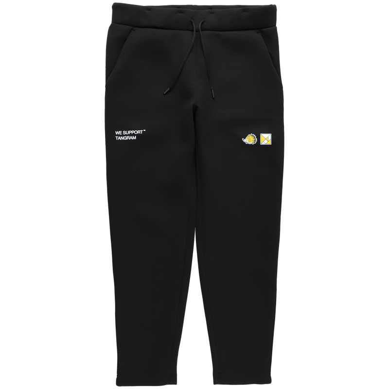 CLUBHAUS × TANGRAM DOUBLE KNIT PANTS BLACK TGA-MP25 CLUBHAUS × TANGRAM DOUBLE KNIT PANTS BLACK TGA-MP25