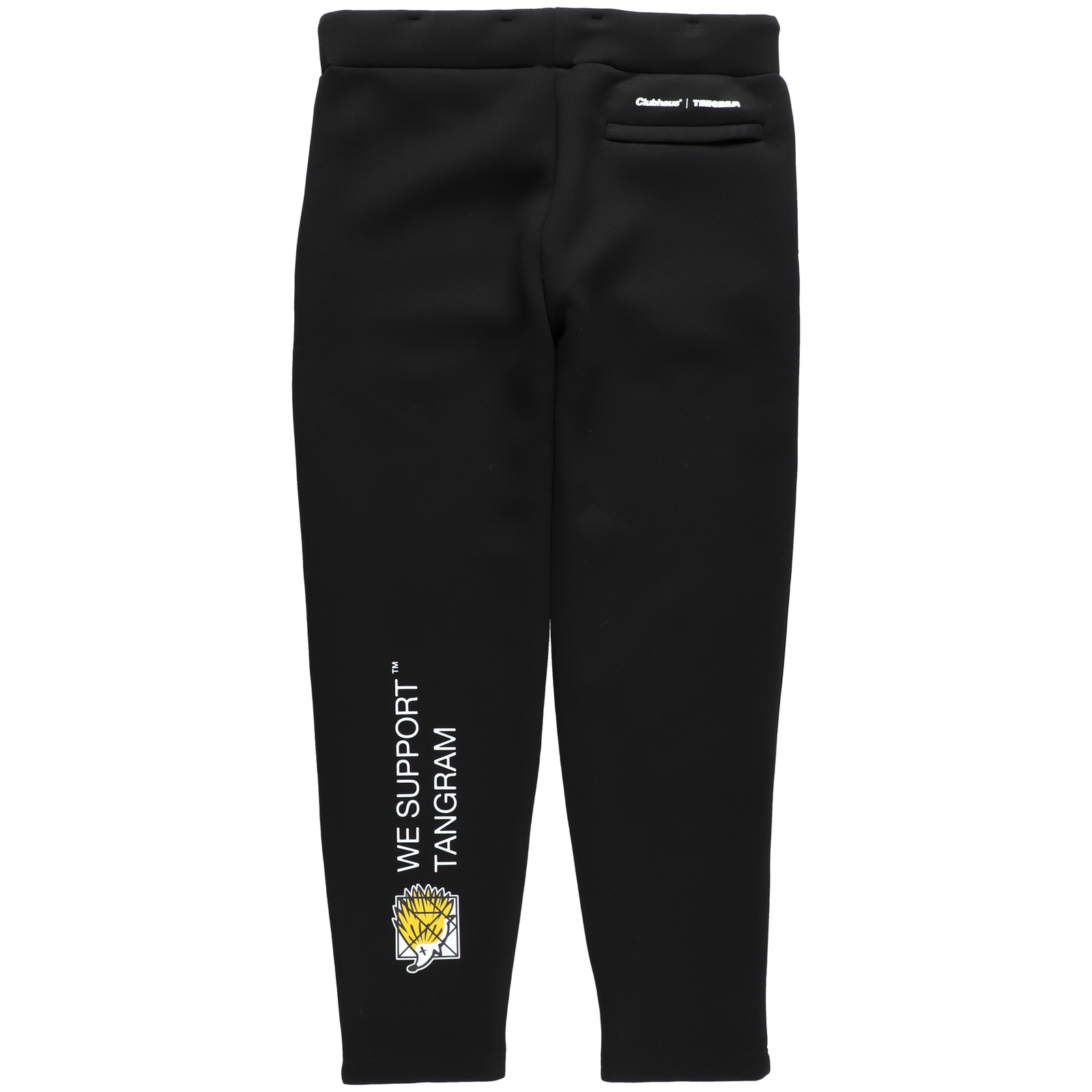 CLUBHAUS x TANGRAMグラフィックナイロンパンツ 黒 CLUBHAUS x TANGRAMグラフィックナイロンパンツ 黒