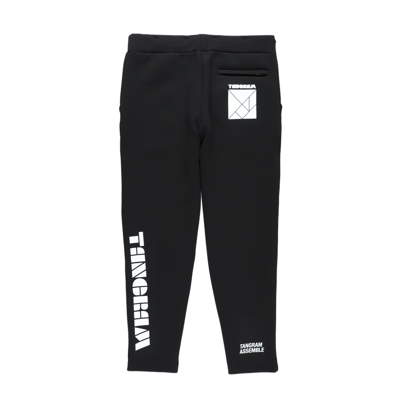 DOUBLE KNIT SEVEN LOGO PANTS BLACK TGA-MP54