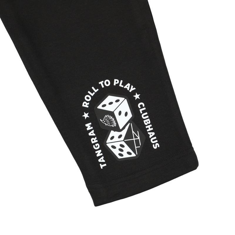 CLUBHAUS × TANGRAM DICE DOUBLE KNIT PANTS BLACK TGA-MP55 CLUBHAUS × TANGRAM DICE DOUBLE KNIT PANTS BLACK TGA-MP55