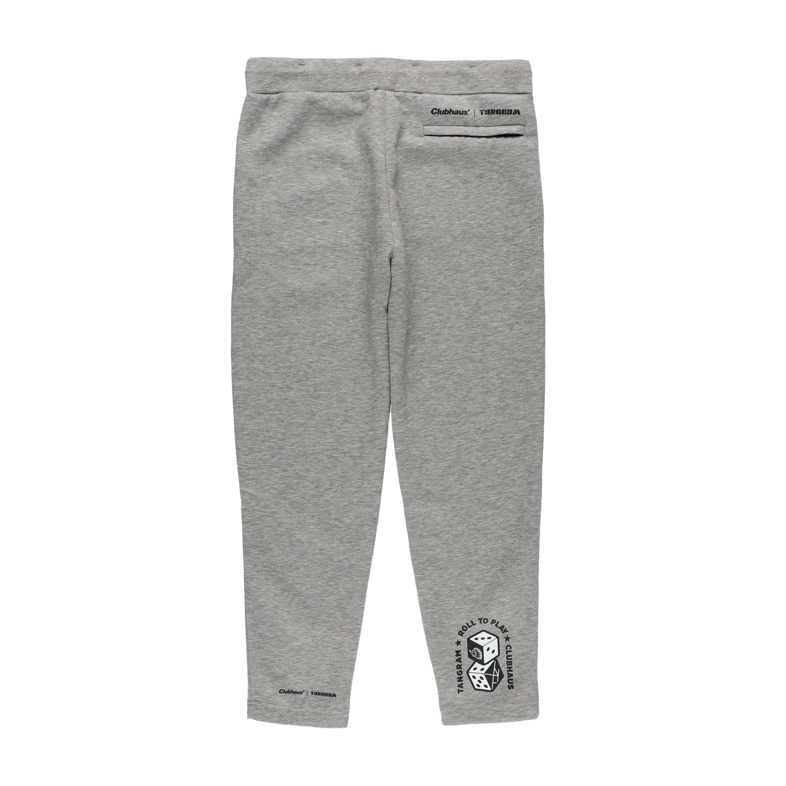 CLUBHAUS✕TANGRAM DICE DOUBLE KNIT PANTS CLUBHAUS × TANGRAM DICE DOUBLE KNIT PANTS GRAY TGA-MP55