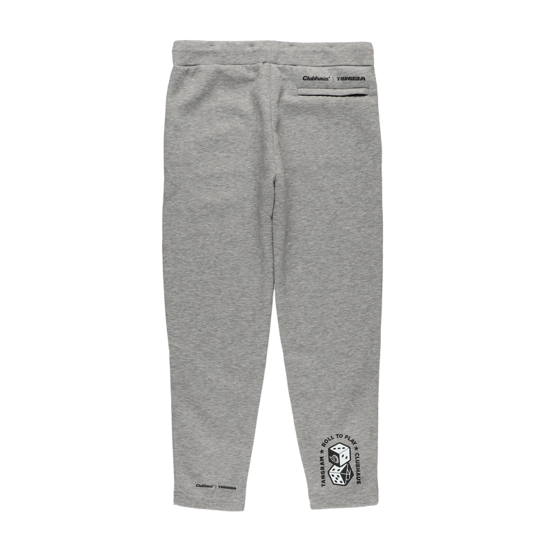 CLUBHAUS × TANGRAM DICE DOUBLE KNIT PANTS GRAY TGA-MP55