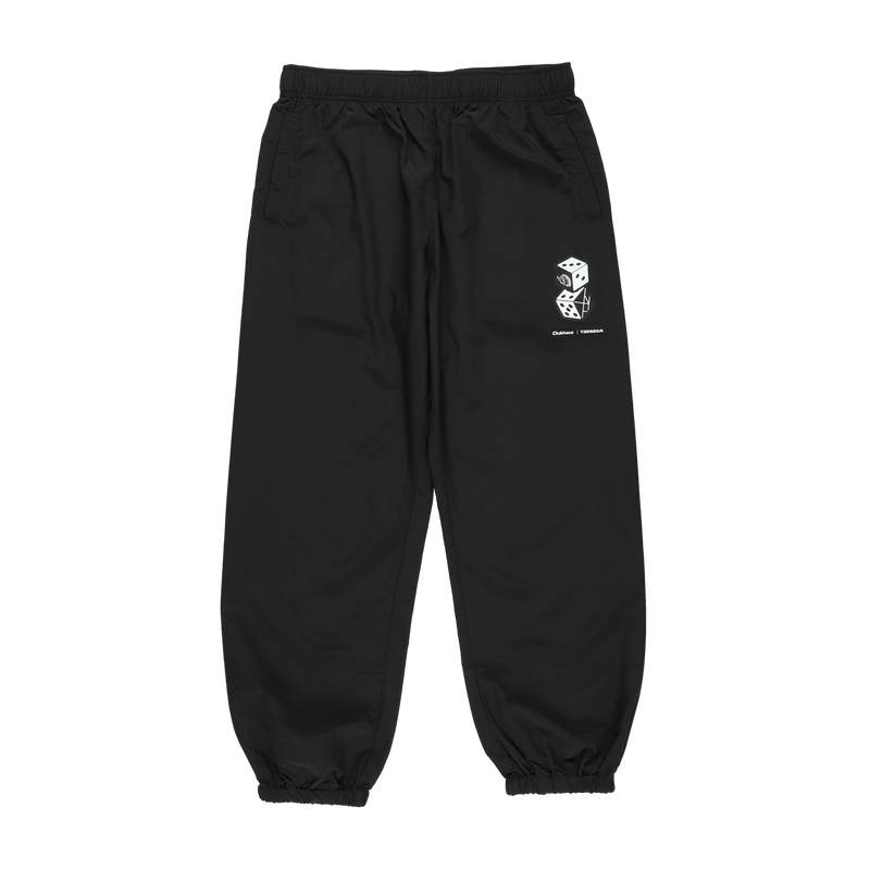 CLUBHAUS × TANGRAM DICE NYLON TRAINING PANTS  BLACK TGA-MP56