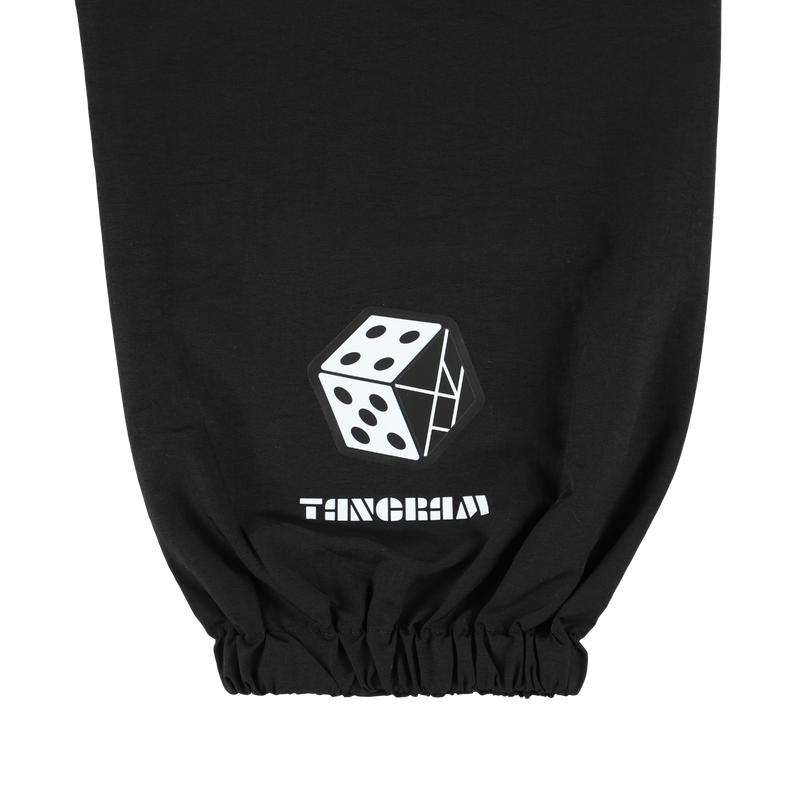 CLUBHAUS × TANGRAM DICE NYLON TRAINING PANTS  BLACK TGA-MP56