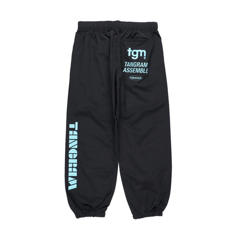 TGM NYLON TRAINING PANTS  BLACK TGA-MP59