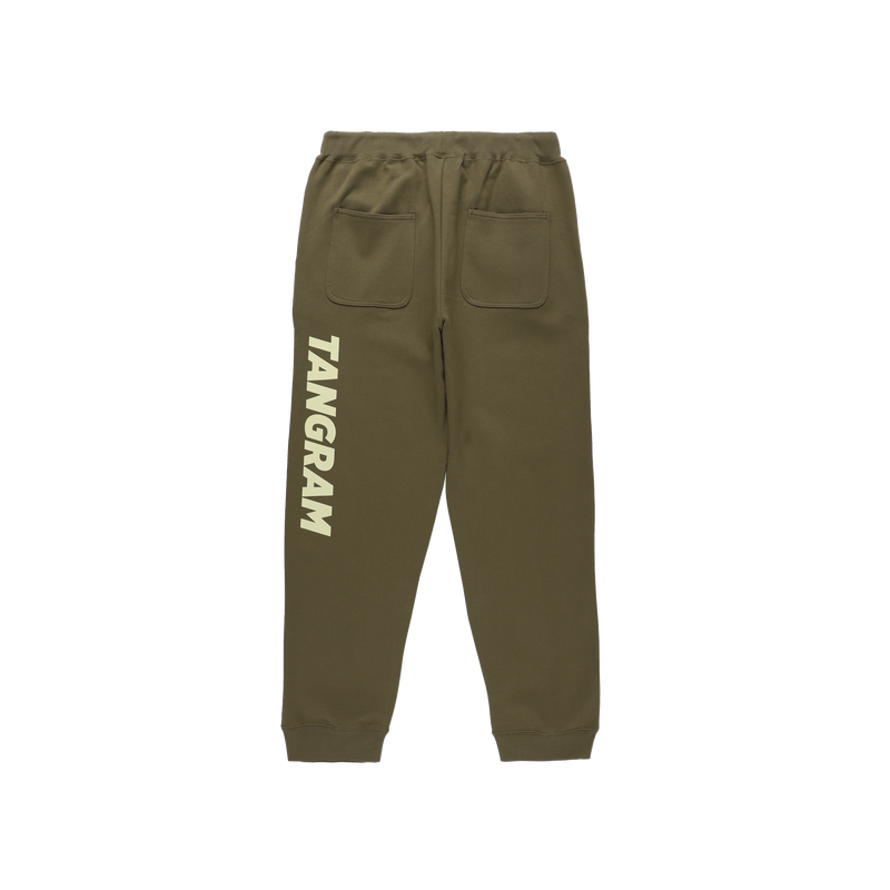 VERTICAL SLANT LOGO SWEAT PANTS OLIVE TGA-MP62