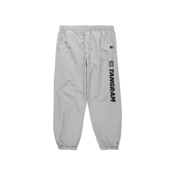 VERTICAL SLANT LOGO NYLON TRAINING PANTS GRAY TGA-MP63