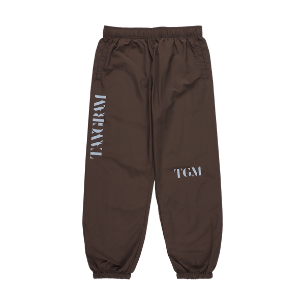 GOLF CLUB NYLON TRAINING PANTS CHOCOLATE BROWN TGA-MP82
