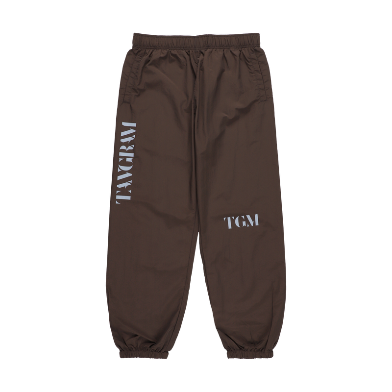 GOLF CLUB NYLON TRAINING PANTS CHOCOLATE BROWN TGA-MP82