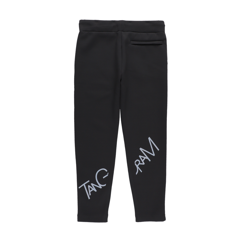 DOUBLE KNIT BIG TSL LOGO PANTS BLACK TGA-MP83 – TANGRAM