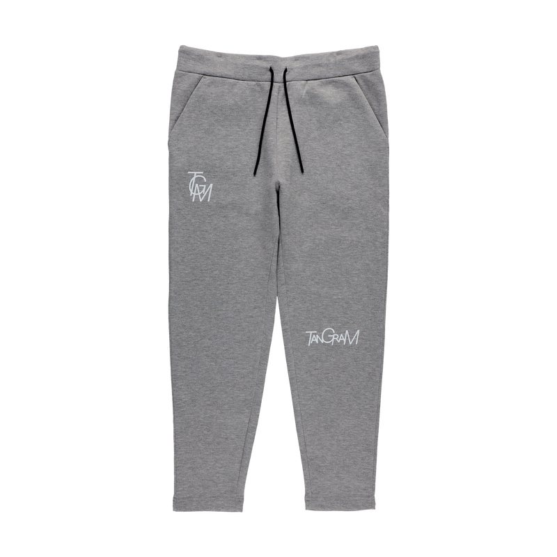 DOUBLE KNIT BIG TSL LOGO PANTS GRAY TGA-MP83
