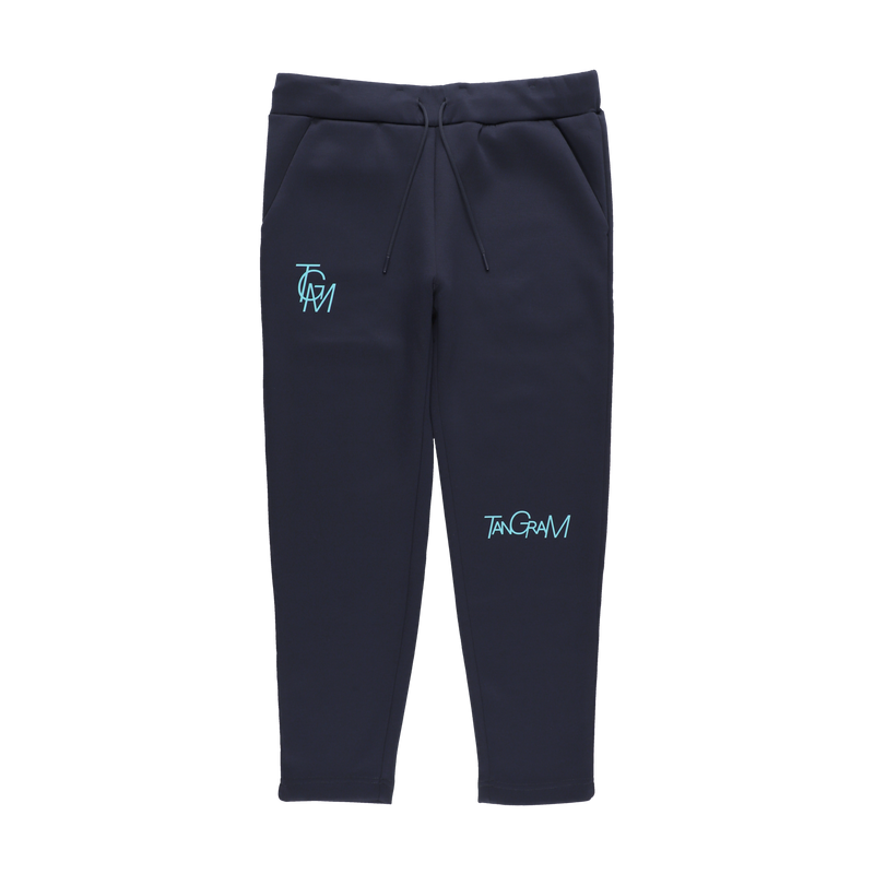 DOUBLE KNIT BIG TSL LOGO PANTS NAVY TGA-MP83