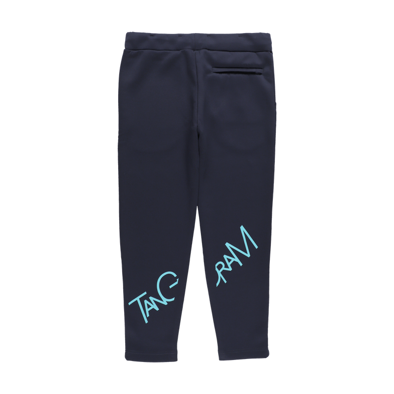 DOUBLE KNIT BIG TSL LOGO PANTS NAVY TGA-MP83