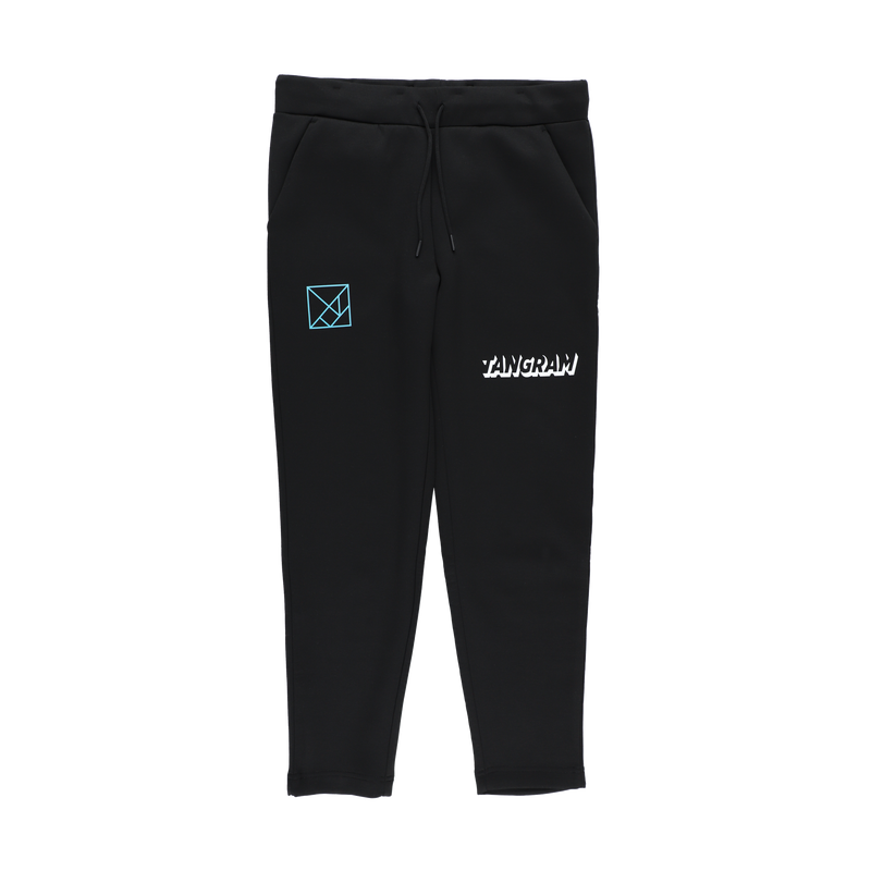DOUBLE KNIT 3D LOGO PANTS BLACK TGA-MP88