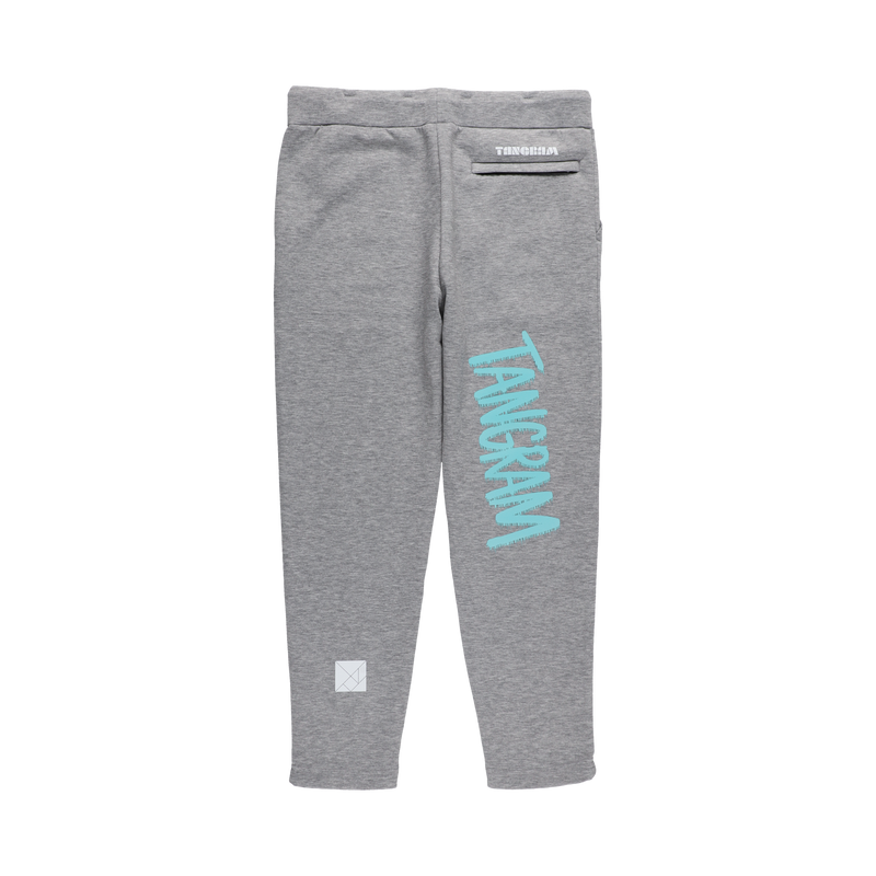 DOUBLE KNIT HANDWRITING LOGO PANTS GRAY TGA-MP92 – TANGRAM