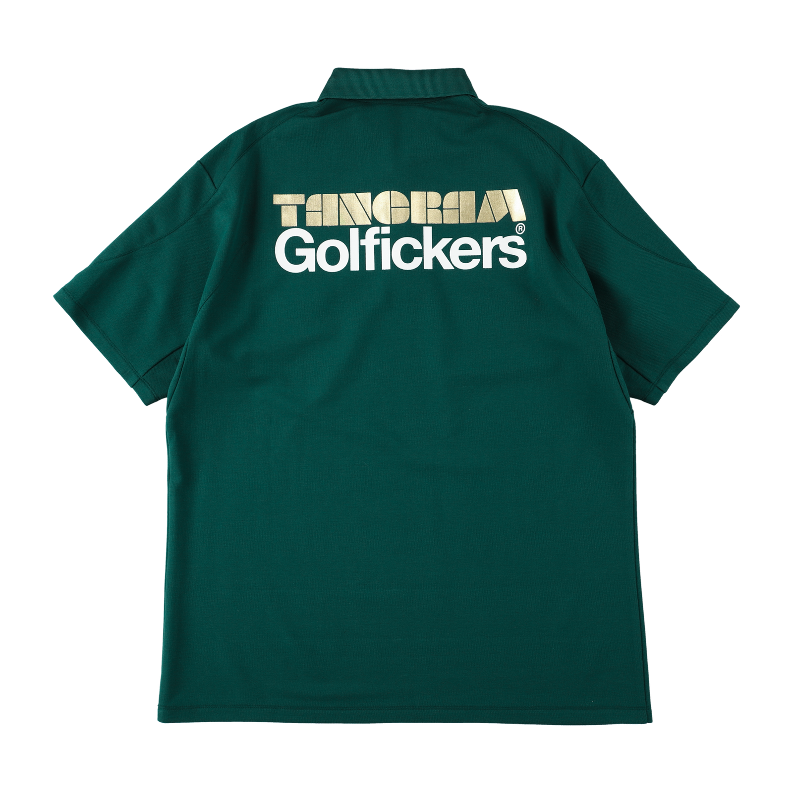 GOLFICKERS × TANGRAM POLO SHIRTS GREEN TGA-MPL54