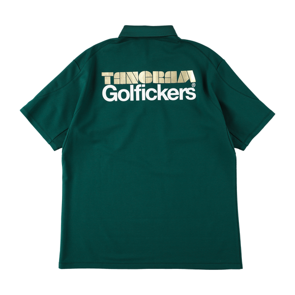 GOLFICKERS × TANGRAM POLO SHIRTS GREEN TGA-MPL54