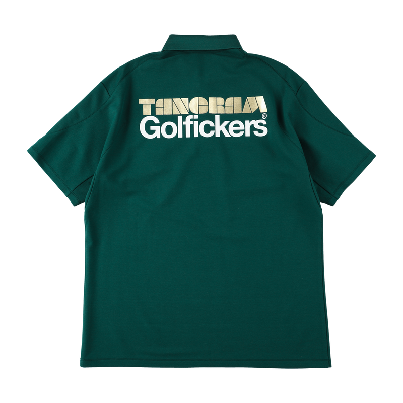 GOLFICKERS × TANGRAM POLO SHIRTS GREEN TGA-MPL54