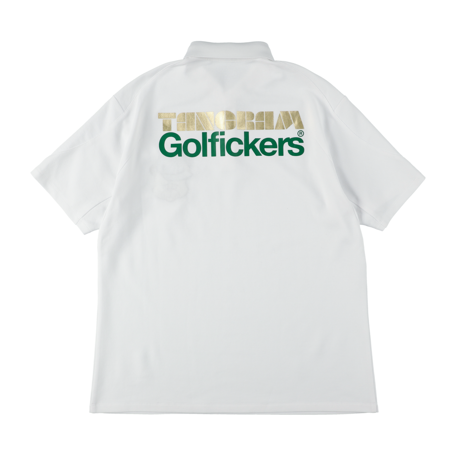 Golfickers ポロシャツ GOLFICKERS × TANGRAM POLO SHIRTS WHITE TGA-MPL54
