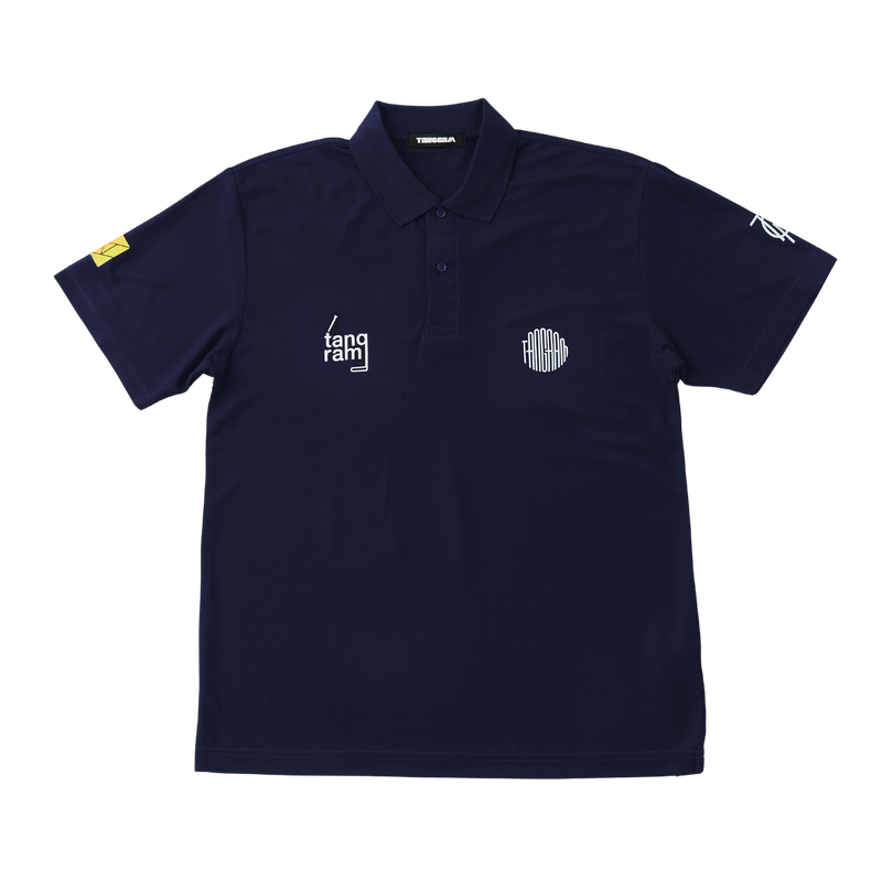 GRADATION LOGO POLO SHIRTS NAVY TGA-MPL83