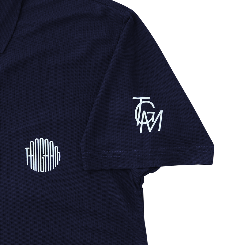 GRADATION LOGO POLO SHIRTS NAVY TGA-MPL83