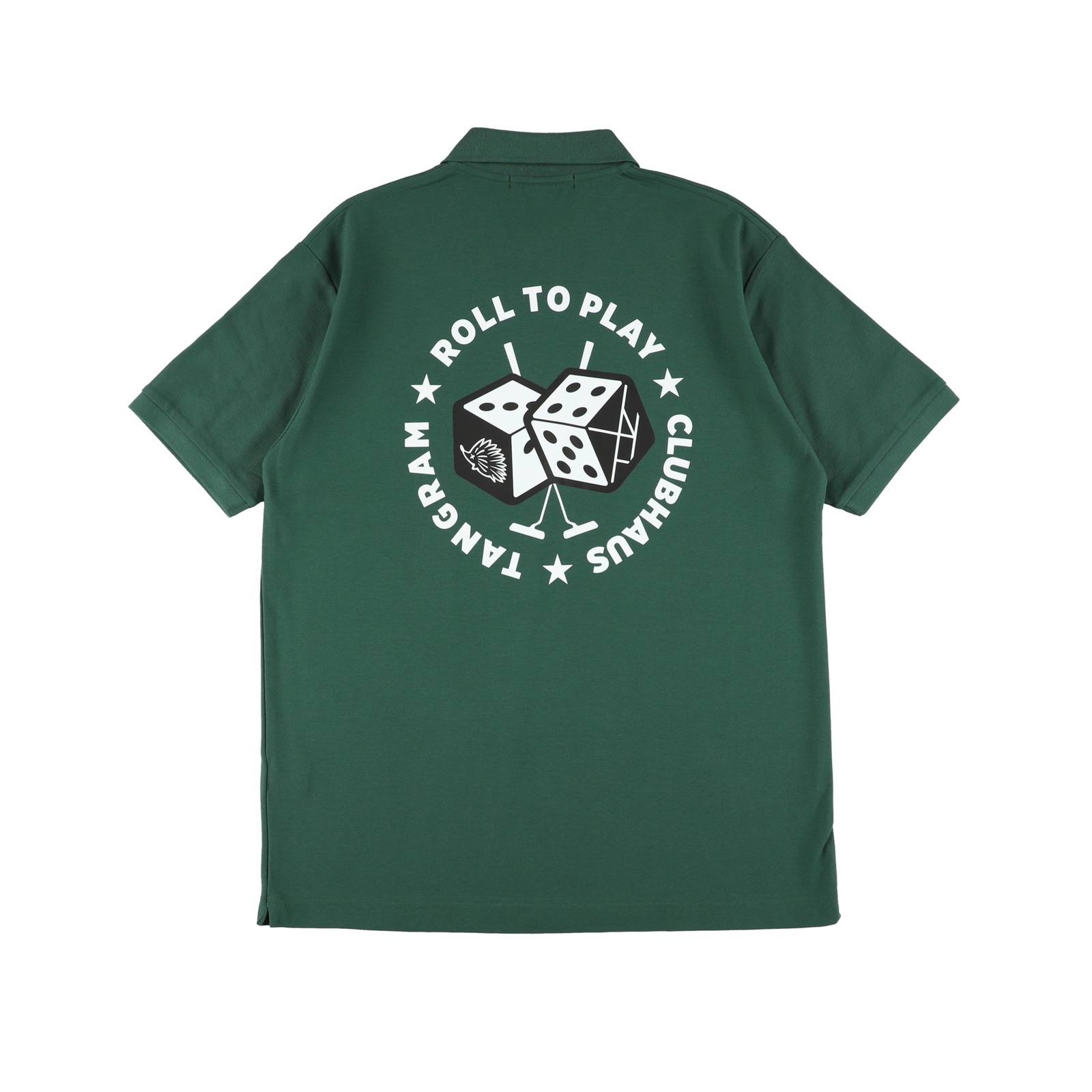 CLUBHAUS × TANGRAM DICE POLO SHIRTS GREEN TGA-MPL84