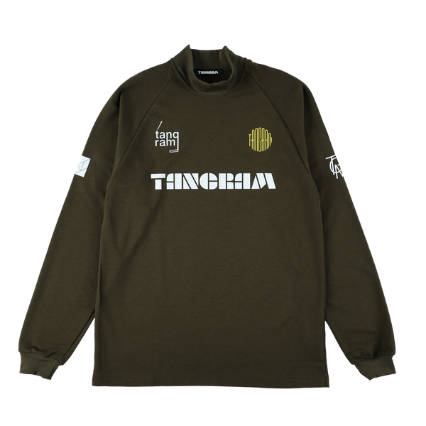 SQUAD AIR MOCKNECK TEE KHAKI TGA-MT132