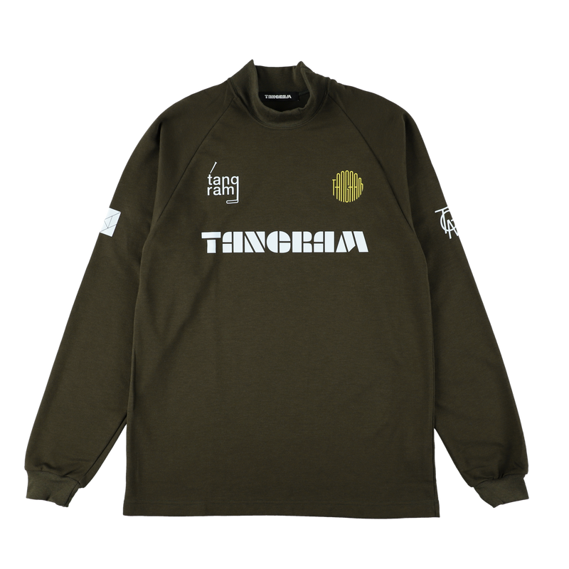 SQUAD AIR MOCKNECK TEE KHAKI TGA-MT132