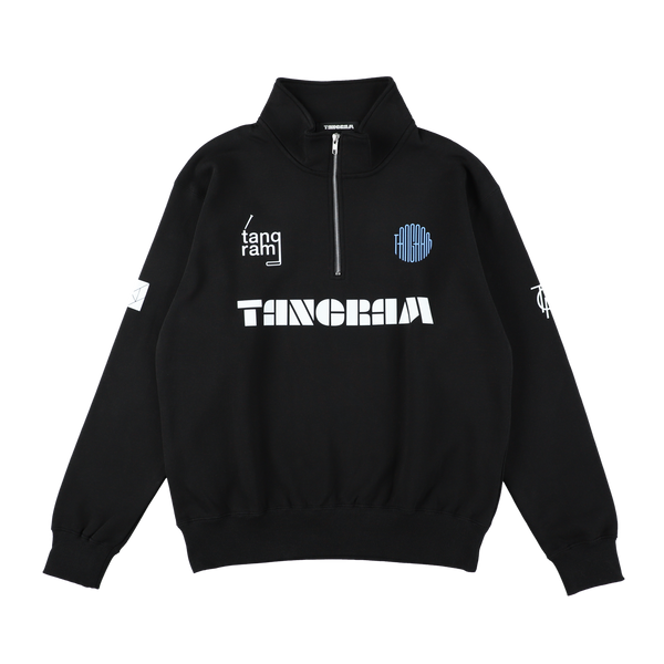 SQUAD HALF ZIP SWEAT BLACK TGA-MT136