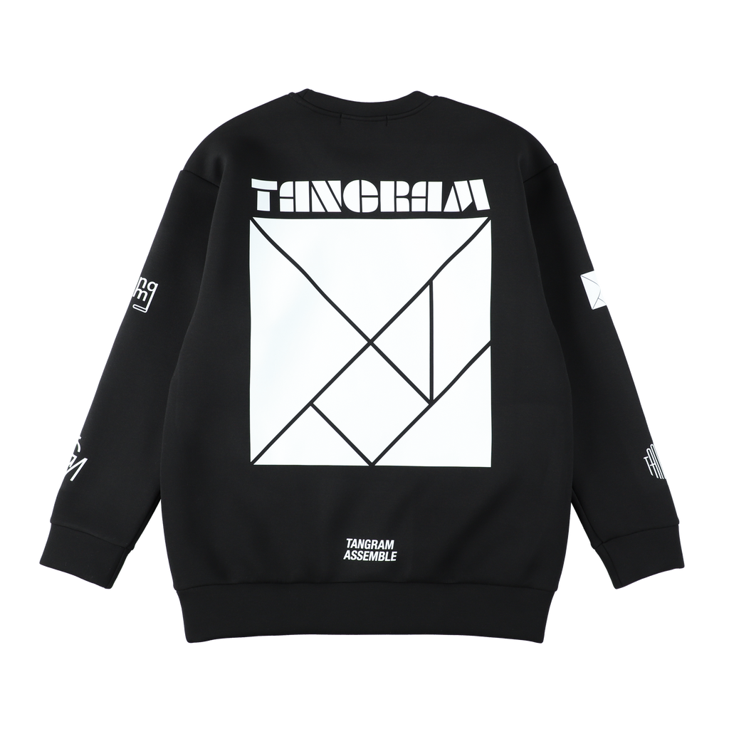TANGRAMタングラム　セットアップ ダンボールニット　ブラック　Lサイズ TANGRAMタングラムセットアップ ダンボールニットブラックLサイズ