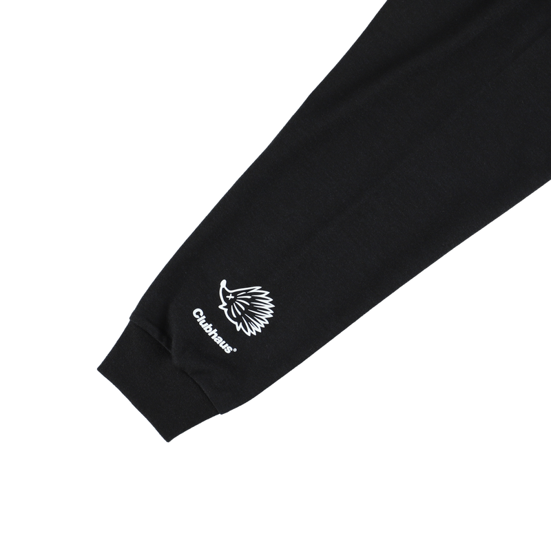 CLUBHAUS × TANGRAM DICE AIR MOCKNECK TEE BLACK TGA-MT143 CLUBHAUS × TANGRAM DICE AIR MOCKNECK TEE BLACK TGA-MT143