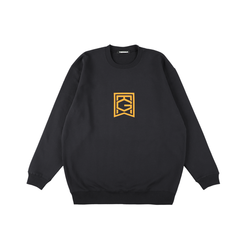 ON THE GRASS COLOR SWEAT CREW NAVY TGA-MT152