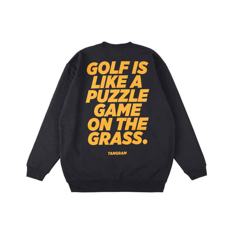 ON THE GRASS COLOR SWEAT CREW NAVY TGA-MT152