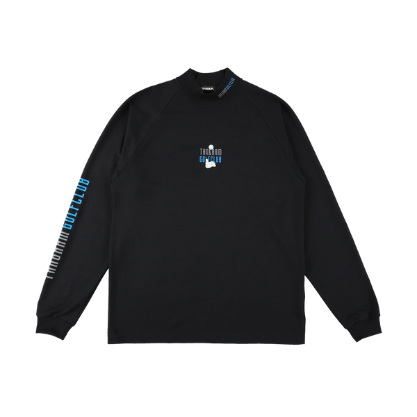 GOLF CLUB PUZZLE CHARACTER AIR MOCKNECK TEE BLACK TGA-MT169