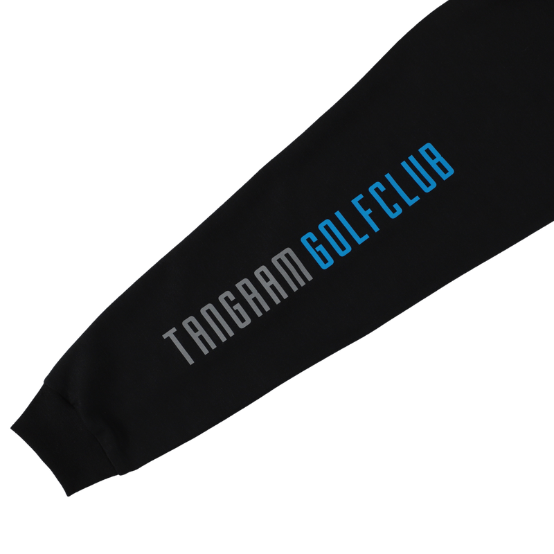 GOLF CLUB PUZZLE CHARACTER AIR MOCKNECK TEE BLACK TGA-MT169
