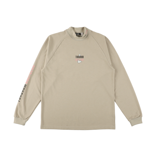 GOLF CLUB PUZZLE CHARACTER AIR MOCKNECK TEE  GRAY TGA-MT169
