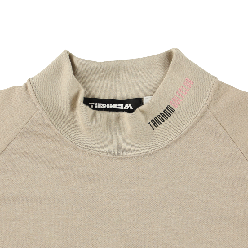 GOLF CLUB PUZZLE CHARACTER AIR MOCKNECK TEE  GRAY TGA-MT169