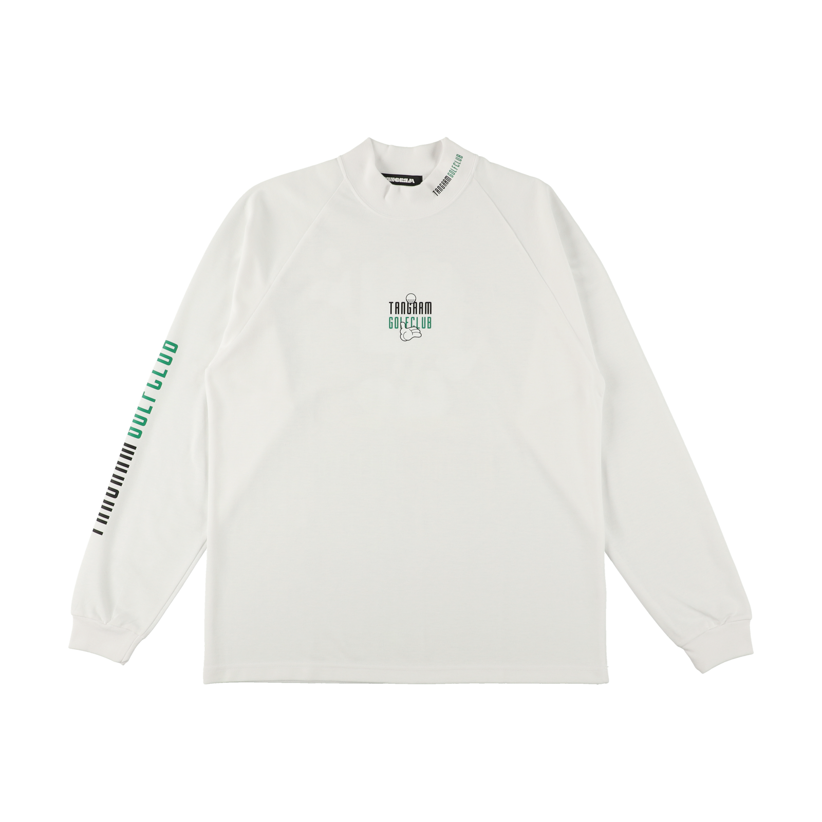 GOLF CLUB PUZZLE CHARACTER AIR MOCKNECK TEE WHITE TGA-MT169