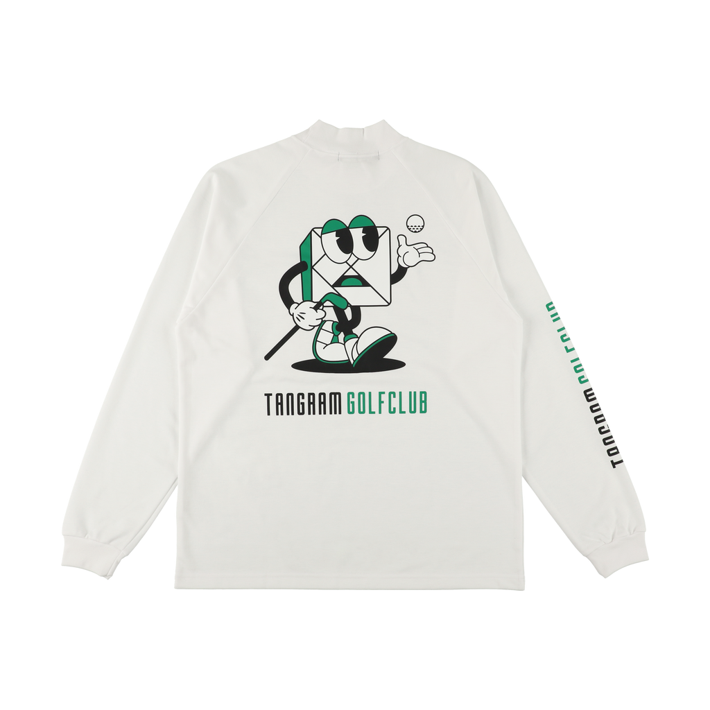 メンズウェア TANGRAM / GRADATION LOGO AIR MOCKNECK TANGRAM tシャツ GRADATION LOGO AIR MOCKNECK TEE メンズ