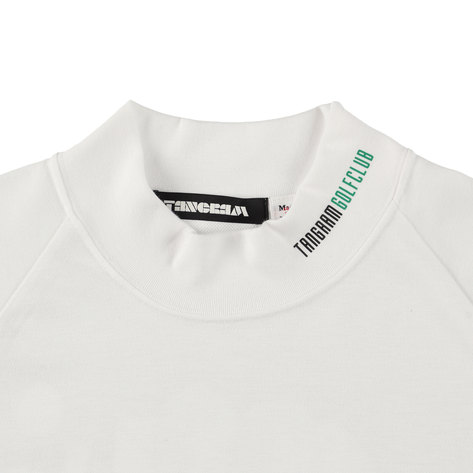 GOLF CLUB PUZZLE CHARACTER AIR MOCKNECK TEE WHITE TGA-MT169